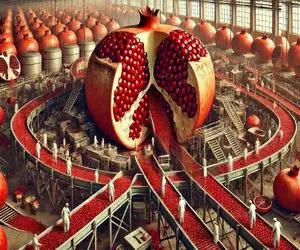 کشاورزی نوین؛ تو 10000هکتار زمین انار کاشتن قد هندونه تو 5ثانیه میچینن برای آبگیری