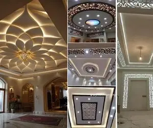 انواع مدل سقف برای طراحی داخلی پذیرایی؛ سبک های ترند 1404 برای کاربری های مختلف