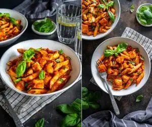 پاستا با پنیر هالومی غذایی ساده و خوشمزه برای عاشقان پنیر