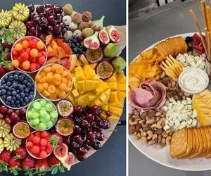 انواع دیزاین سینی مزه عید / فقط خانومی که میخواد تو مهمونی خوشمزه جات خاص بده بیاد