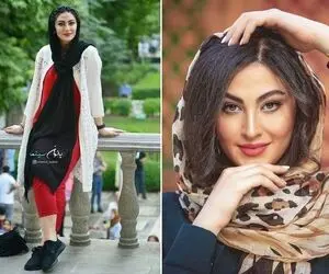 مریم مومن با لباس عیداش تریپ زده شیک و چِش درار؛ خانم فیلتر بودن یهو دست و پا درآوردن!