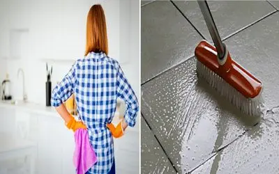 رازهای تمیزکاری حرفه‌ ای سرامیک  خانه نوساز/ تمیز کردن لکه های سیمان سمج تو سه سوت