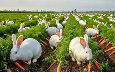 فرآوری خرگوش؛ خرگوش نازنازی رو میبرن سلاخخونه برا استحصال گوشت