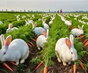 فرآوری خرگوش؛ خرگوش نازنازی رو میبرن سلاخخونه برا استحصال گوشت