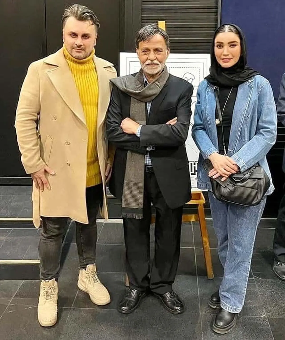 متین ستوده و همسرش
