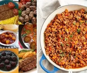 طرز تهیه چند غذای سریع و ساده با گوشت چرخ کرده / روش پخت راحت با طعم عالی