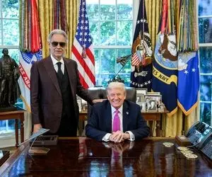 آواز پرشکوه؛ کنسرت اختصاصی آندره بوچلی خواننده قرعه کشی جام جهانی برای ترامپ