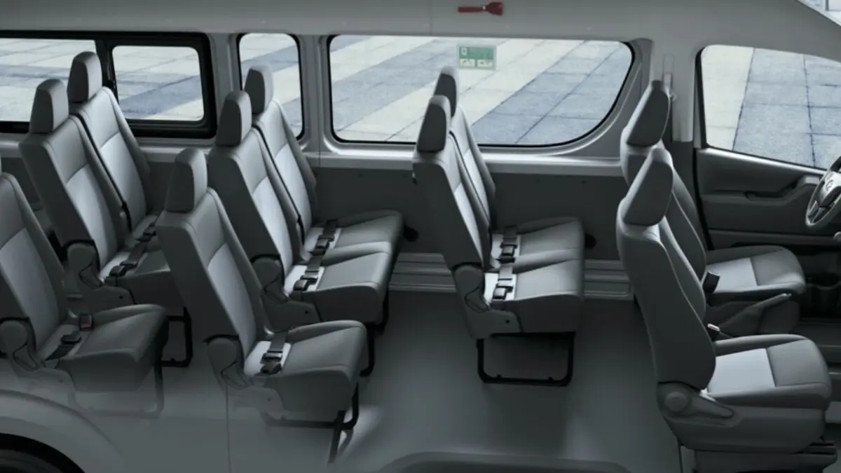 Toyota Hiace Bus 2025 seats