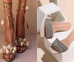 صندل های مجلسی جدید 1404؛ کفش های سیندرلا درمقابل زیبایی مدل های امسال دمپایی پاره ان