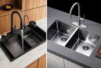 سینک ظرفشویی استیل بهتره یا سرامیکی؛ فول کلاس ترین نمونه های سینک با ویژگی ها