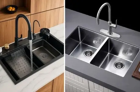 سینک ظرفشویی استیل بهتره یا سرامیکی؛ فول کلاس ترین نمونه های سینک با ویژگی ها