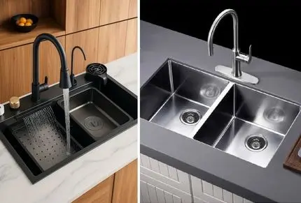 سینک ظرفشویی استیل بهتره یا سرامیکی؛ فول کلاس ترین نمونه های سینک با ویژگی ها