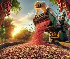 کشاورزی نوین؛ پسته های خندان و دهن بازی که از بزرگی شون همه دهن ها وامیمونه