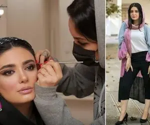 دلبری "لیندا کیانی" با آرایش ریخته و بدن دراز کشیده؛ همش واسه جذب فالوور