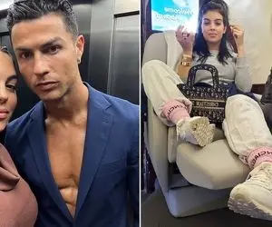 بیزینس پرپول رونالدو و زنش تو بلاد سعودیا؛ کیف پوست تماسح جورجینا چه چشمگیره!
