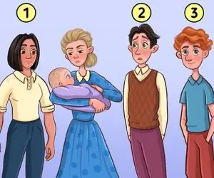 تست هوش تصویری؛ اگه باهوشی در صدمی از ثانیه بگو کدوم از این آقایون پدر بچست؟