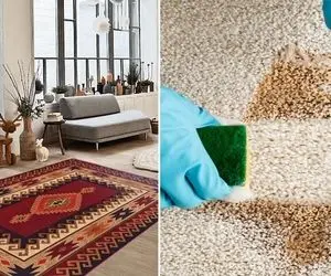 ترفندای سریع و راحت برای تمیزکردن فرش / به قالیشویی نرسیدی؟ اینجوری فرشا رو برق بنداز