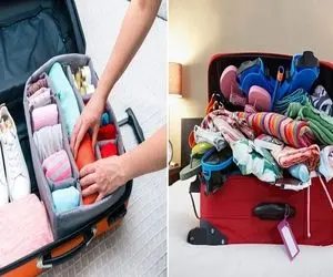 روش حرفه ای جمع کردن چمدان / مهم نیس چقد خنزر پنزر داری اینجوری بچین خودتم توش جا شو!