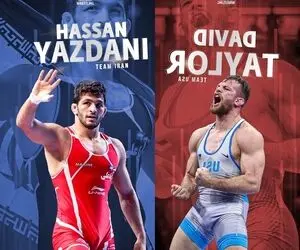 ساعت دقیق فینال کشتی حسن یزدانی با دیوید تیلور آمریکایی در المپیک