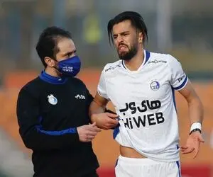 دوری چند هفته ای تنها هافبک خلاق استقلال؛ رباط صلیبی آسیب دید!