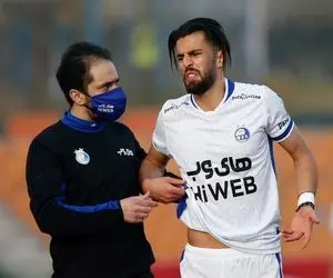 دوری چند هفته ای تنها هافبک خلاق استقلال؛ رباط صلیبی آسیب دید!