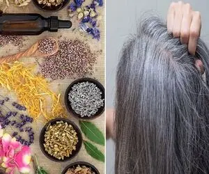 راه های گیاهی پیشگیری از سفید شدن مو / مخصوص اونا که ارثشون بده و موهاشون سن کم سفیده