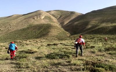 نجات هشت طبیعت گرد در ارتفاعات البرز 