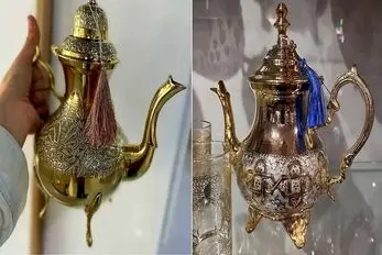 قوری های سنتی عربی؛ مدل های پر زرق و برق و لوکس که تو ضیافت های اعیونی استفاده میشن