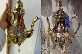 قوری های سنتی عربی؛ مدل های پر زرق و برق و لوکس که تو ضیافت های اعیونی استفاده میشن