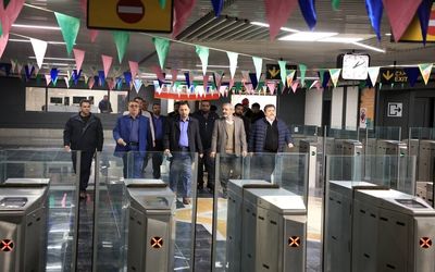 افتتاح فاز نخست متروی کرج به طول 5.5 کیلومتر