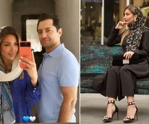 مانتو زیادی گرون مینا زنِ بهرام رادان که با فرررش سته؛ دسته گل آقا واسه جیرانشو باخ!