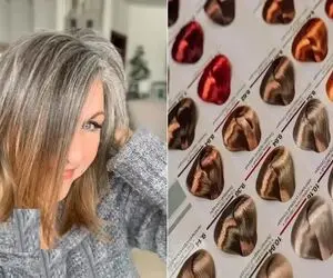 بهترین رنگ موهای مدرن برا موهای سفید؛ حموم بری و ریشه موهاتم دربیاد سفیدا معلوم نمیشن
