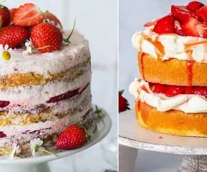 طرز تهیه کیک توت فرنگی؛ ما دوباره اووومدیم خدمتتون با یه خوشمزهِ جذاب دیگه