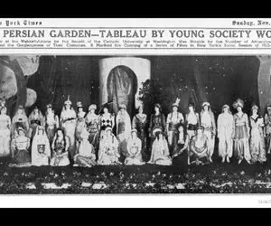 سوار ماشین زمان بشوید؛ بالماسکه اروپایی ها با لباس ایرانی در قرن بیست