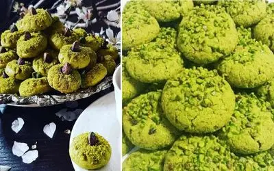 طرز تهیه شیرینی پسته ای / یه شیرینی خشک خوشمزه که راحت و سریع آماده میشه