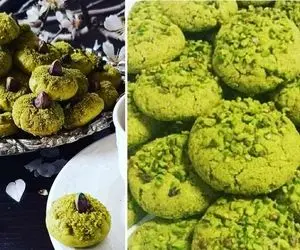 طرز تهیه شیرینی پسته ای / یه شیرینی خشک خوشمزه که راحت و سریع آماده میشه