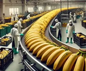 کشاورزی نوین؛ تو مزارع چند هزار هکتاری موز کاشتن به هر خوشش 1000 تا آویزون 