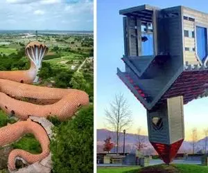 13 معماری عجیب‌الخلقه در جهان / قطعا با دیدن اینها قلبتان به تپش می افتد!