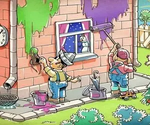 بازی فکری؛ تو یه نگاه باید کل اشتباهای تصویرو پیدا کنی نتونی باید بری دکتر چشم پزشکی