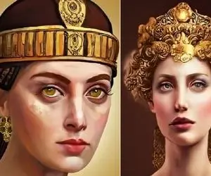 (تصاویر) دیدار با ملکه های جذاب ایران باستان از نگاه هوش مصنوعی؛ زیبارویان خُفته!