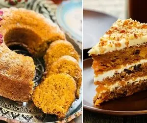 بهترین دستور برای تهیه کیک هویج و دارچین / این کیک حسابی پف میکنه و طعمش بی نظیره