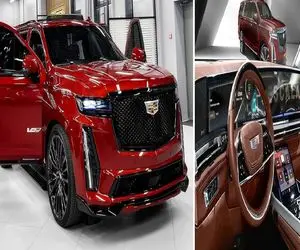 ماشین های لوکس؛ وحشی ترین کادیلاک جهان از چرم پیتون غول و چوب درخت گردو ساخته شده