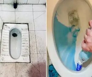 تمیز کردن جرم و زردی توالت با مواد طبیعی / دم عیدی با مواد شیمیایی ریه هاتو داغون نکن