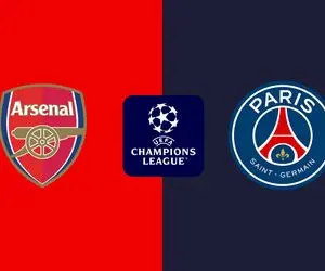 ساعت بازی پاری سن ژرمن آرسنال امروز سه شنبه 10 مهر