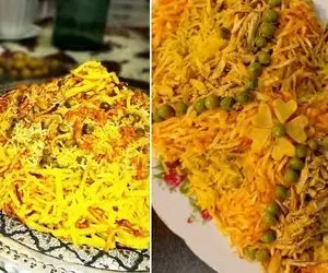 طرز تهیه کاری پلو شیرازی / خوشمزه ترین قاطی پلو با عطر و طعم فوق العاده