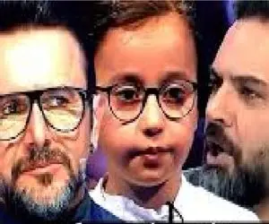 گوجه شدن احسان علیخانی وقتی پسربچه تخس پرو میگه هیچی نگو دیگه/ واکنش امین حیایی خداس