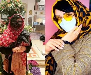 (عکس) تیپ زرد قناری خانم بازیگر مشهور در جزیزه کیش