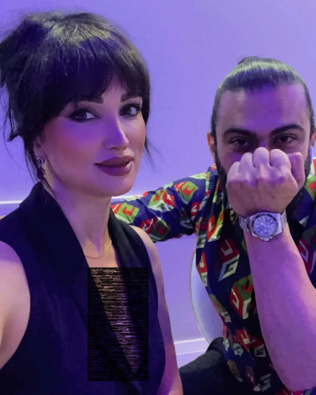 روناک یونسی و همسرش