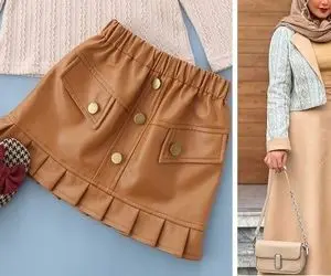 ایده های استایل پاییزی شیک با دامن / همه شلوار و لگ میپوشن تو اما خاص ترین باش