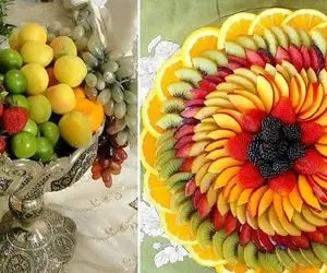 تزیین میوه شکیل و خوشگل / واسه چیدن میوه لازم نیست خیلی کدبانو باشی اینا راحت و قشنگن